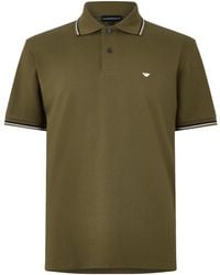 Emporio Armani - Solid Color Polo Shirt - Lyst