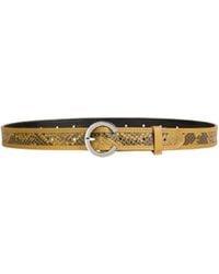 MAX&Co. - Snake-Pattern Leather Belt - Lyst
