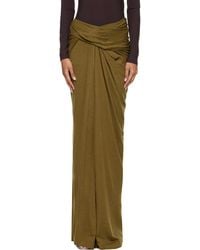 Entire studios - Pleated Slit Skirt - Lyst