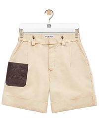 Loewe - Turn-Up Shorts - Lyst