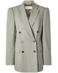 Dries Van Noten - Double-Breasted Wool And Mohair-Blend Twill Blazer - Lyst