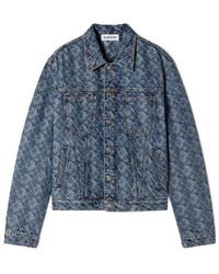 Lanvin - Patterned Logo-Patch Jacket - Lyst