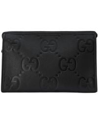Gucci - Jumbo Gg Zipped Clutch Bag - Lyst