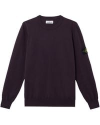 Stone Island - Compass Patch Crewneck Jumper - Lyst