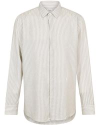 Saint Laurent - Long Sleeve Patterned Shirt - Lyst