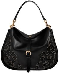 Etro - Pony Embroidered Xl Shoulder Bag - Lyst