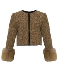Valentino - Crew Neck Long-Sleeved Casual Jacket - Lyst