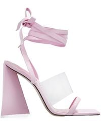 The Attico - The Isa Lace-Up Sandals - Lyst