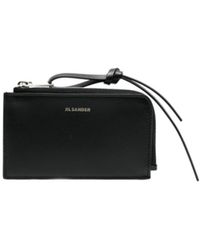 Jil Sander - Logo Embossed Zipped Cardholder - Lyst