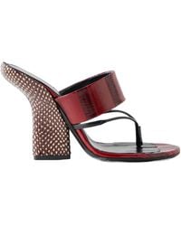 Dries Van Noten - Textured Block Heel Mules - Lyst