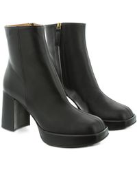 Tod's - 80Mm Square-Toe Leather Boots - Lyst