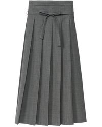 Fabiana Filippi - Strap Detailed Pleated Midi Skirt - Lyst