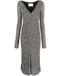 Isabel Marant - Laly Abstract-Pattern Midi Dress - Lyst