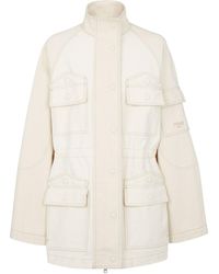 Fendi - Logo Detailed Long Sleeved Denim Jacket - Lyst