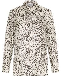 Marella - Printed Silk Twill Shirt - Lyst