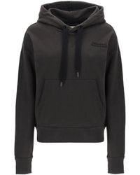 Isabel Marant - Sylla Logo Embroidered Drawstring Hoodie - Lyst