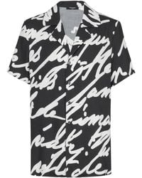 Balmain - Love Letter Printed Twill Pyjama Shirt - Lyst