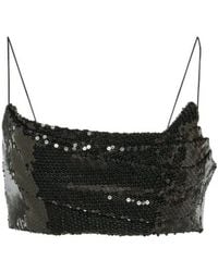 Alex Perry - Sequined Crop Top - Lyst