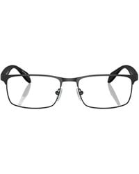 Emporio Armani - Rectangular Frame Glasses - Lyst
