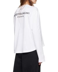 WOOYOUNGMI - Patch Long Sleeve T-Shirt - Lyst