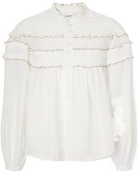 Isabel Marant - Isabel Marant Étoile Ruffled Button-Front Blouse - Lyst