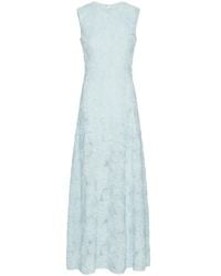 knee length dresses for ladies Rent Rotate Floral Strapless Mesh Maxi Dress main image 0
