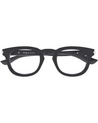 McQueen - Eyewear Oval Frame Glasses - Lyst