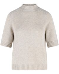 Loulou de Saison - Ruth Short-Sleeve Knitted Sweater - Lyst