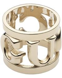 Gucci - Logo Carré Ring - Lyst