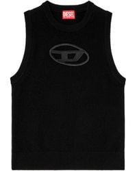 DIESEL - M-Argarin-Sl Knitted Tank Top - Lyst