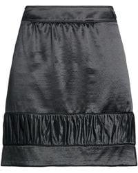Burberry - Solid-Colored Satin Midi Skirt - Lyst