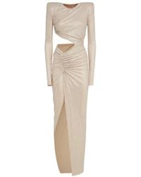 Alexandre Vauthier - Long-Sleeved Round-Necked Dress - Lyst