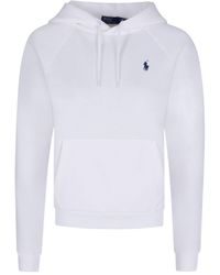 Polo Ralph Lauren - Logo Embroidered Drawstring Hoodie - Lyst