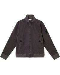 Stone Island - Compass Patch High-Neck Bomber Jacket - Lyst
