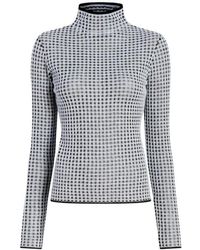Proenza Schouler - Zella Check High-Neck Top - Lyst
