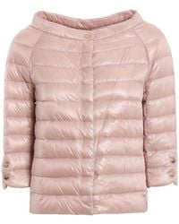 Herno - Cropped Sleeved Down Jacket - Lyst