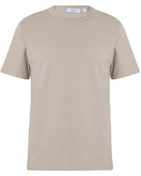 Off-White c/o Virgil Abloh - Light Khaki Crewneck Shortsleeve Tee - Lyst