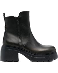 Liu Jo - 70Mm Carrie Leather Ankle-Boots - Lyst