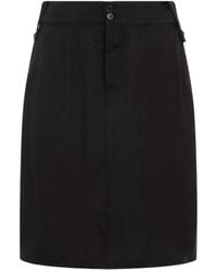 Saint Laurent - Button Detailed Pencil Skirt - Lyst