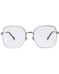 Gucci - Eyewear Square Frame Glasses - Lyst