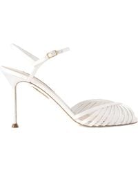 Aquazzura - Hold Me 85 Satin Sandals - Lyst