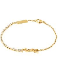 Saint Laurent - Logo Detail Bracelet - Lyst
