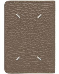 Maison Margiela - Four Stitches Grained Leather Card Holder - Lyst