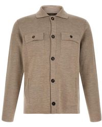 Zanone - Saharan Shirt-Collar Cardigan - Lyst