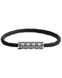 Dior - Cannage Woven Leather Bracelet - Lyst
