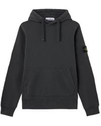 Stone Island - Regular-Fit Hooded Sweatshirt With Pouch Pocket - Lyst