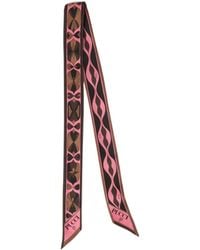 PUCCI - Pucci Geometric Print Skinny Scarf - Lyst