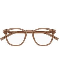 Saint Laurent - Round-Frame Glasses - Lyst