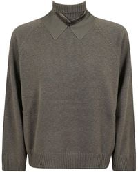 Brunello Cucinelli - Roll-Neck Raglan-Sleeve Sweater - Lyst