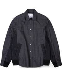 Sacai - Long Sleeve Shirt - Lyst